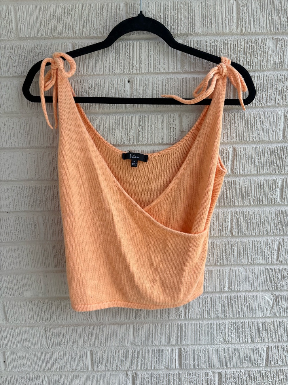 Lulus Peach Knit Tie Shoulder Tank Top
Women’s Size Medium | Like New - Picture 4 of 7
